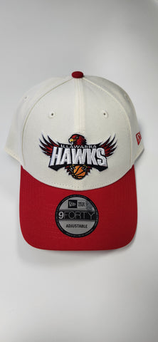 25/26 New Era 9Forty Cream/Red Cap