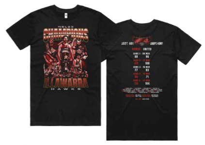 ADULT Illawarra Hawks Champions T-Shirt