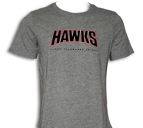 YOUTH Hawks Basketball S/S T-Shirt (Grey)